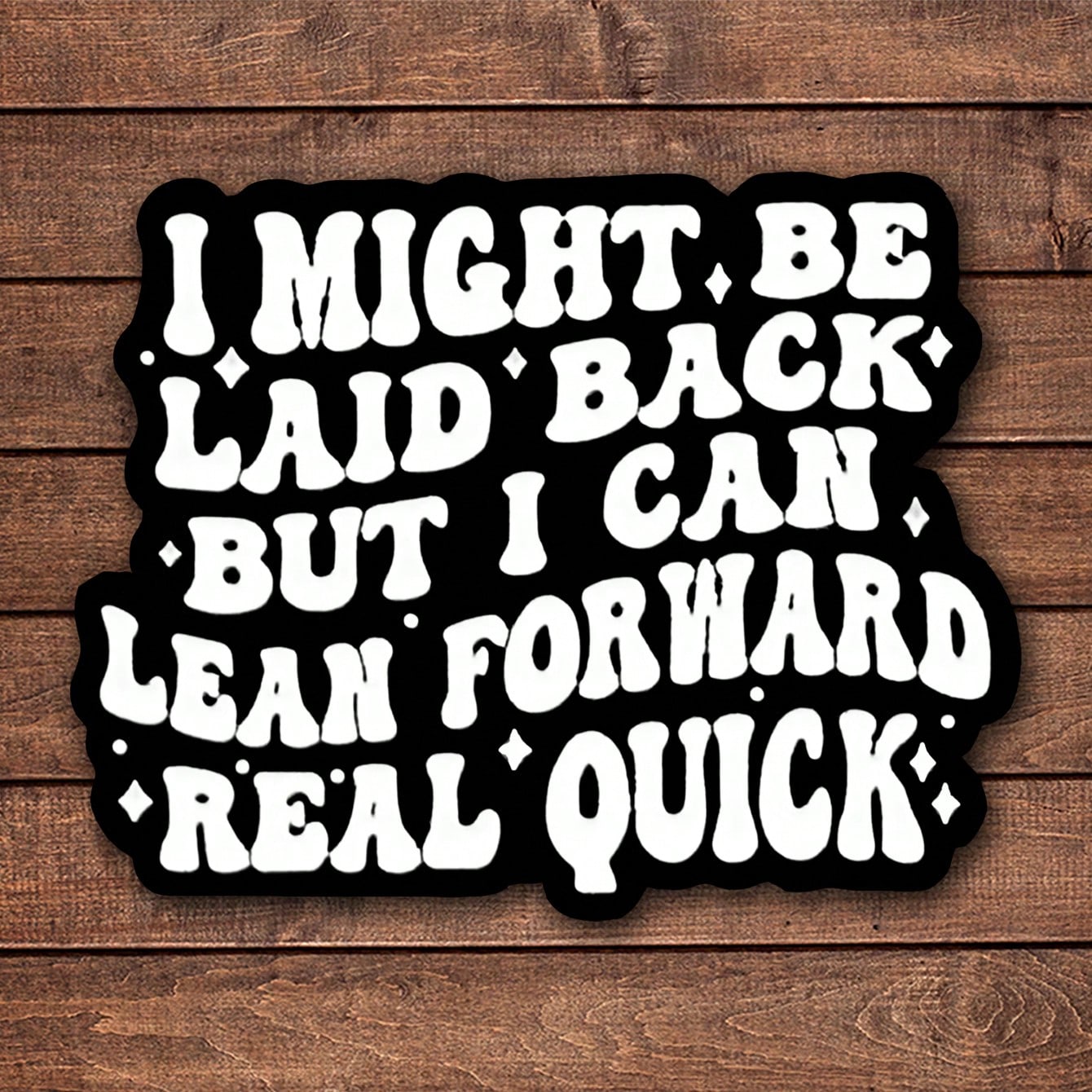 1/2/5pcs I MIGHT BE LAID BACK Sticker, Durable & UV-Protected| Glossy Finish,Perfect For Laptops, Water Bottles, Phones| Ideal Gift For Book Lovers & Readers, For Return School, Book Lover Gifts,Art