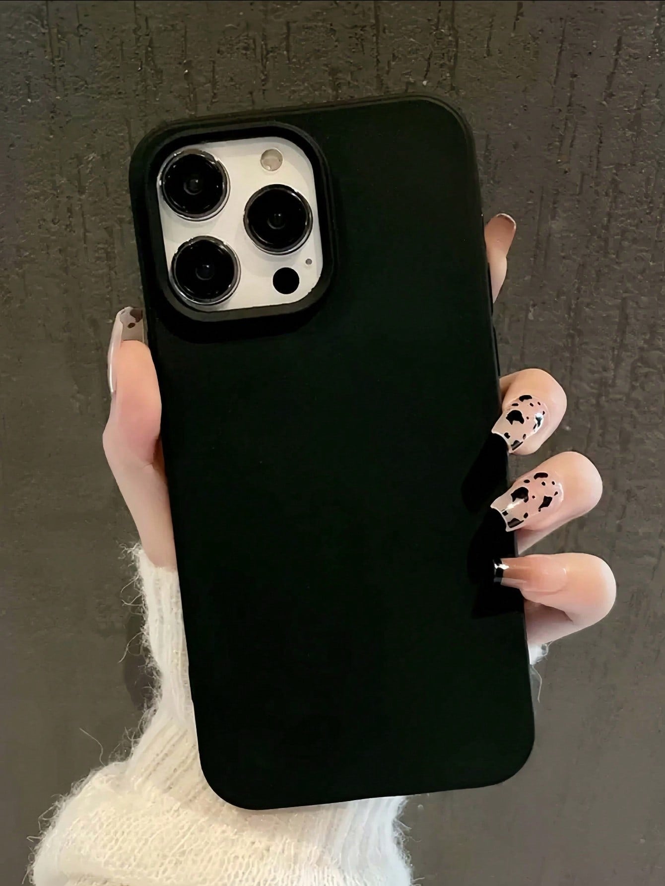 1pc Black Solid Color TPU Phone Case Compatible With IPhone 17 Pro Max, 11/12/13/14 Plus, 7/8 Plus, XR/7/8 Plus, 15 Pro Max, 17 Air, 16 Pro Max, Shockproof Protective Cover