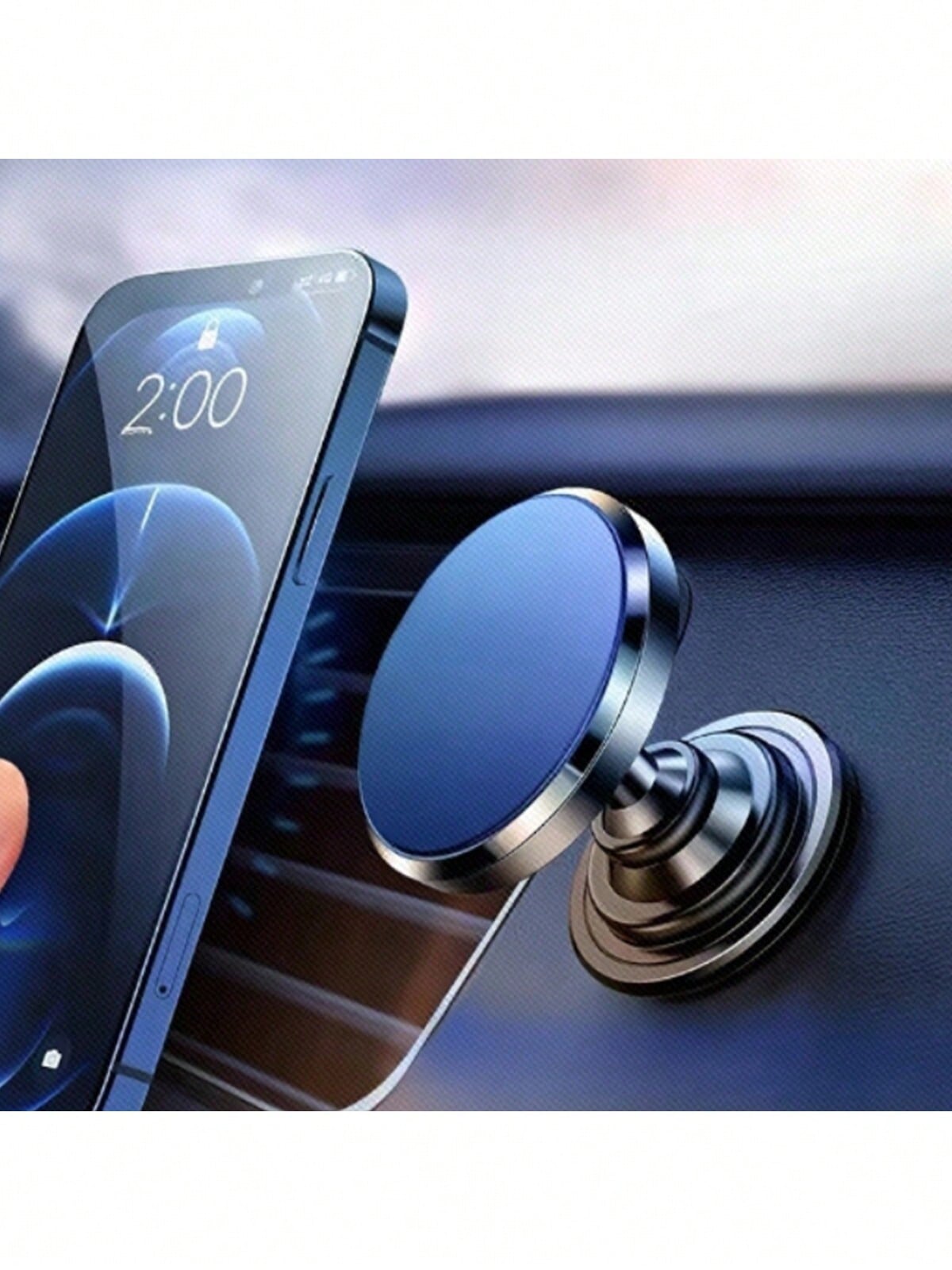 1pc Magnetic Car Phone Holder Mount Foldable Universal Strong Phone Mount For Car Compatible With Iphone 15 14 13 Pro Max Bracket GPS Support Car Accessories