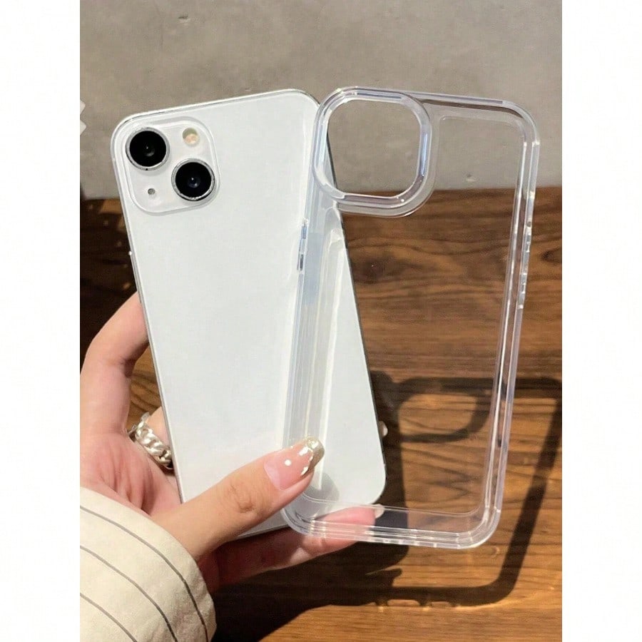 Clear Shockproof Phone Case, Thick Soft TPU Transparent Protective Cover, Anti-Yellowing Slim Crystal Clear Cell Phone Shell Compatible With IPhone 13/14/15/16 Series,Phone Cases,Phone Case,Cell Phone