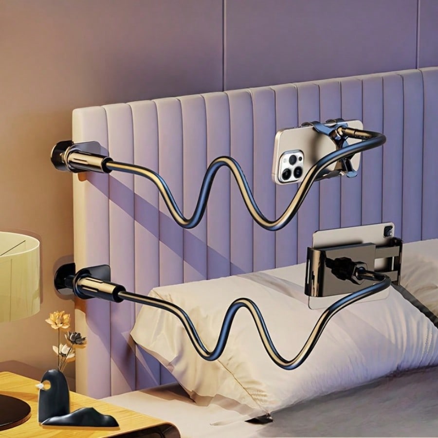 GICOOK TV Stand Mobile Phone Stand Thick Bathroom TV Stand With 360° Direction Angle Adjusted Freely Table Stand For Office Home Use Phone Holder Bed Bedroom
