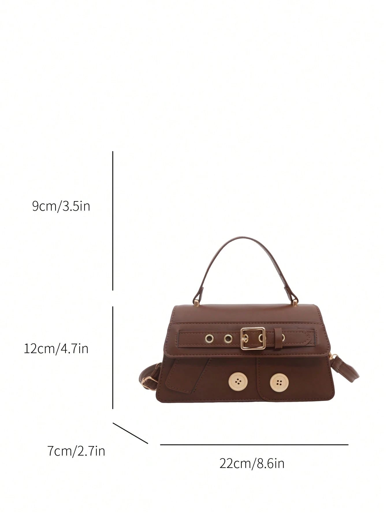 New Fashion Metal Decor Handbag Shoulder Bag, Suitable For Parties, Gatherings, Outings, Vacations, Shopping And Daily Use, Can Store Coins, Phones, Also Can Be Used As Work Bag For White-Collar, Coll