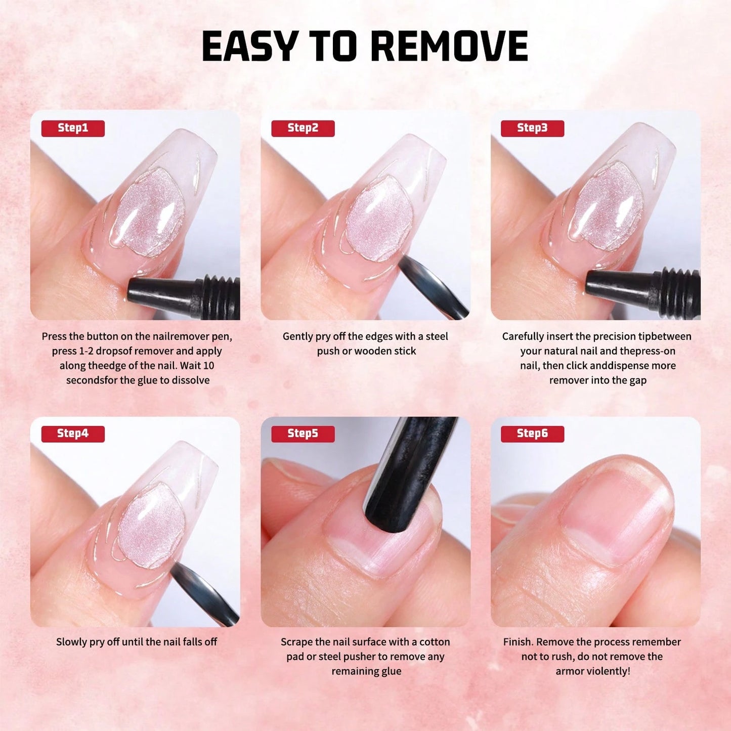 New Quick Dry Upgraded Version 10g Semi-Solid Nail Glue With 10g Remover, Press On Nail Tips, No UV Lamp Required, Long Lasting False Acrylic Nail Kit Glue Gel