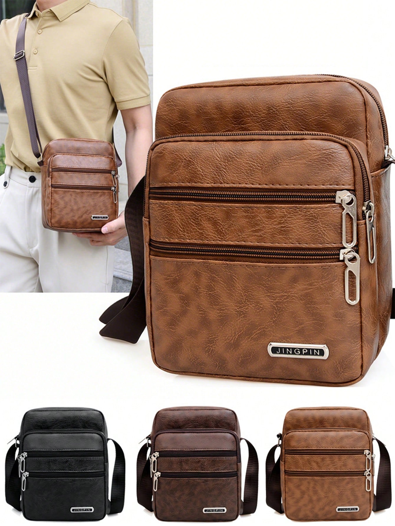 Shoulder Bag Men Fashion Business Casual Retro Bag Crossbody Bag Small Handbag Holiday Beach Work Bag For Travel,Easter,Daily Use Phone Tote Bag