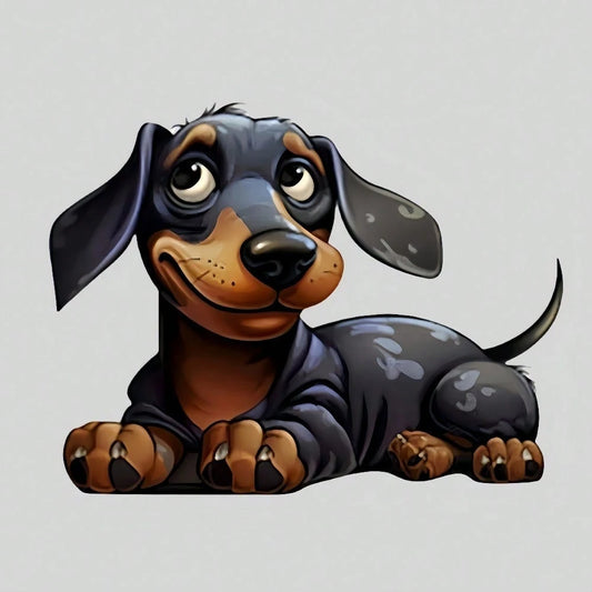 1/2/3pcs Vibrant Dachshund Pattern Heat Transfer Stickers, Washable And Iron-On, Suitable For DIY T-Shirts, Sweatshirts, Hoodies, Jeans, Backpacks, Pillows, Holiday Decorations, Ideal Gift For Hallowe