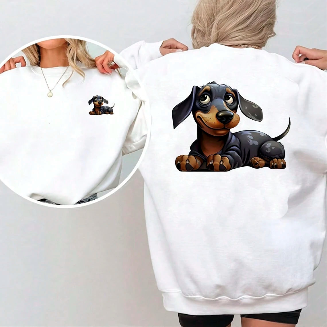 1/2/3pcs Vibrant Dachshund Pattern Heat Transfer Stickers, Washable And Iron-On, Suitable For DIY T-Shirts, Sweatshirts, Hoodies, Jeans, Backpacks, Pillows, Holiday Decorations, Ideal Gift For Hallowe
