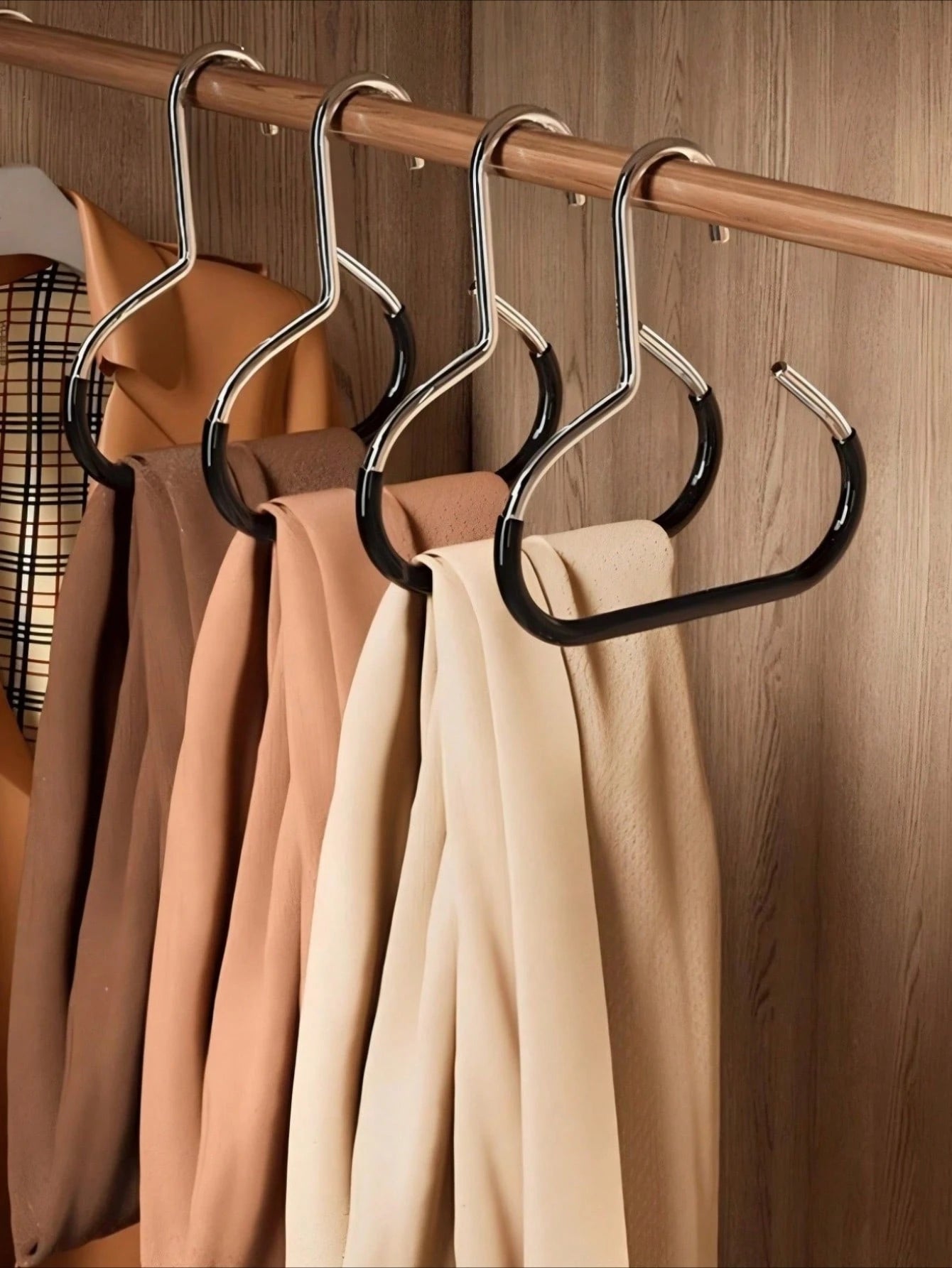 1/2/4/10pcs Random Color Hat Organizer Rack, Hanging Hat Holder For Wardrobe/Closet, Multi-Functional Hat Display Rack