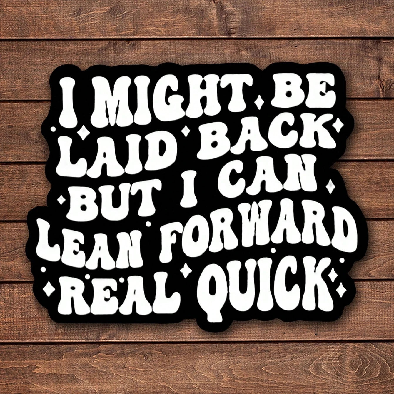 1/2/5pcs I MIGHT BE LAID BACK Sticker, Durable & UV-Protected| Glossy Finish,Perfect For Laptops, Water Bottles, Phones| Ideal Gift For Book Lovers & Readers, For Return School, Book Lover Gifts,Art