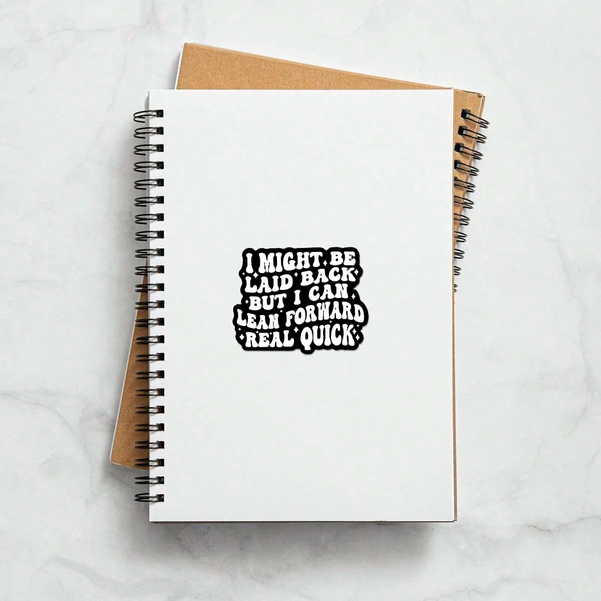 1/2/5pcs I MIGHT BE LAID BACK Sticker, Durable & UV-Protected| Glossy Finish,Perfect For Laptops, Water Bottles, Phones| Ideal Gift For Book Lovers & Readers, For Return School, Book Lover Gifts,Art