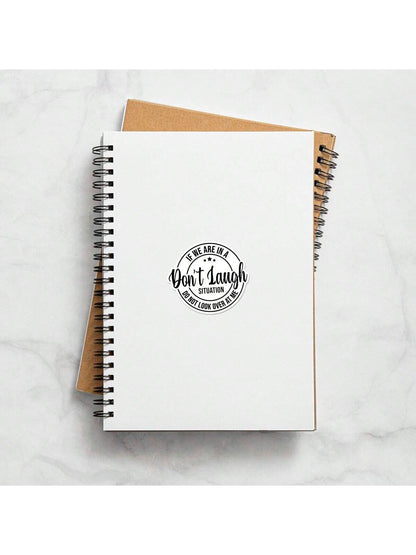 1/2/5pcs IF WE ARE IN A SITUATION,DO MOT LOOK OVER AT ME, Do Not Laugh Vinyl Sticker – Cute Pink Feminine Aesthetic For Water Bottles, Journals, And Laptops| Waterproof Sticker, Perfect Gift For Teen