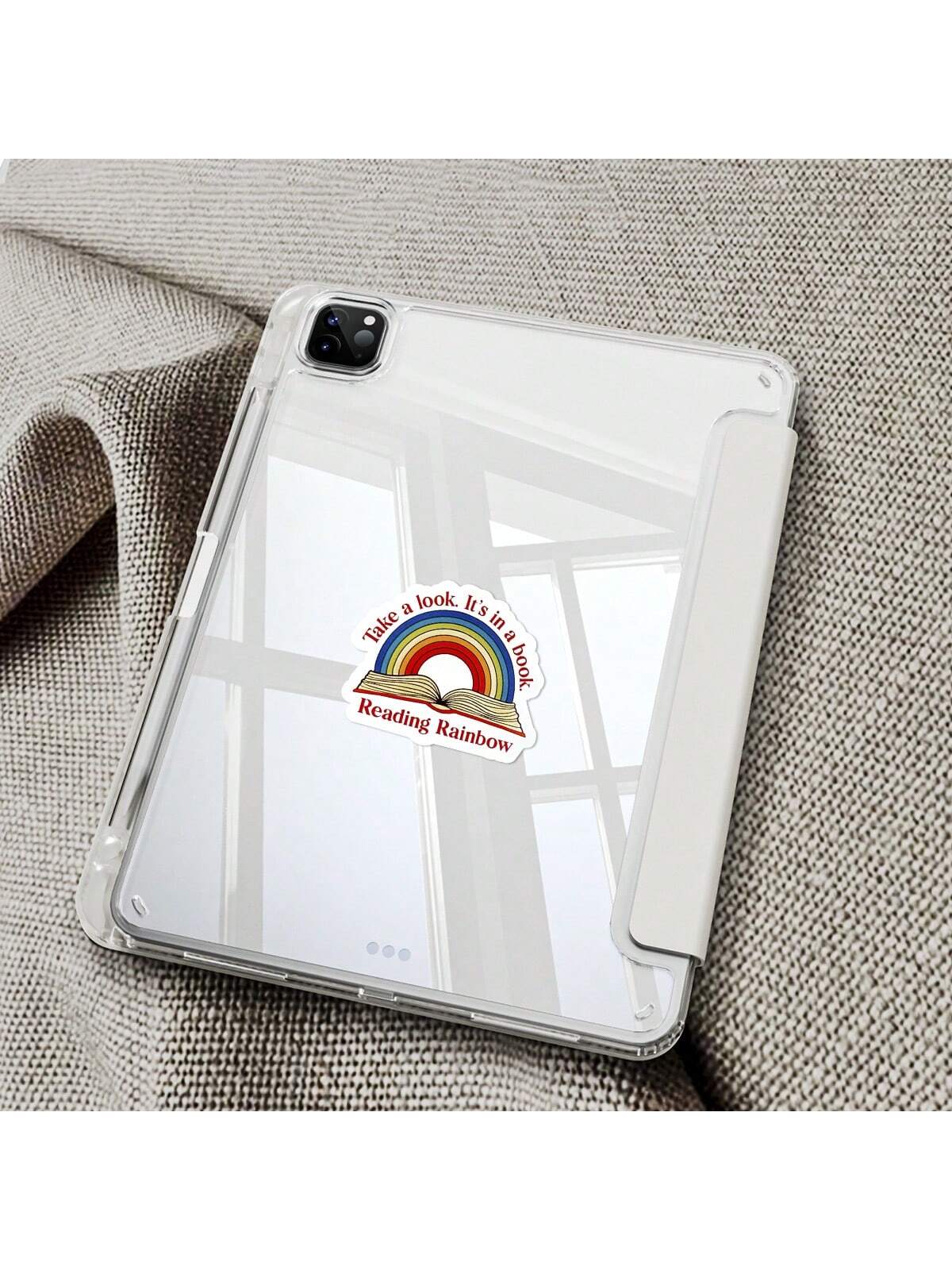 1/2/5pcs Reading Rainbow Sticker| Fun And Quirky Vinyl Decal For Planners, Journals, And Laptops| Cute And Mindful Design For Meditation, Wellness Enthusiasts, And Book Lovers|, Artsy, Positive Aff