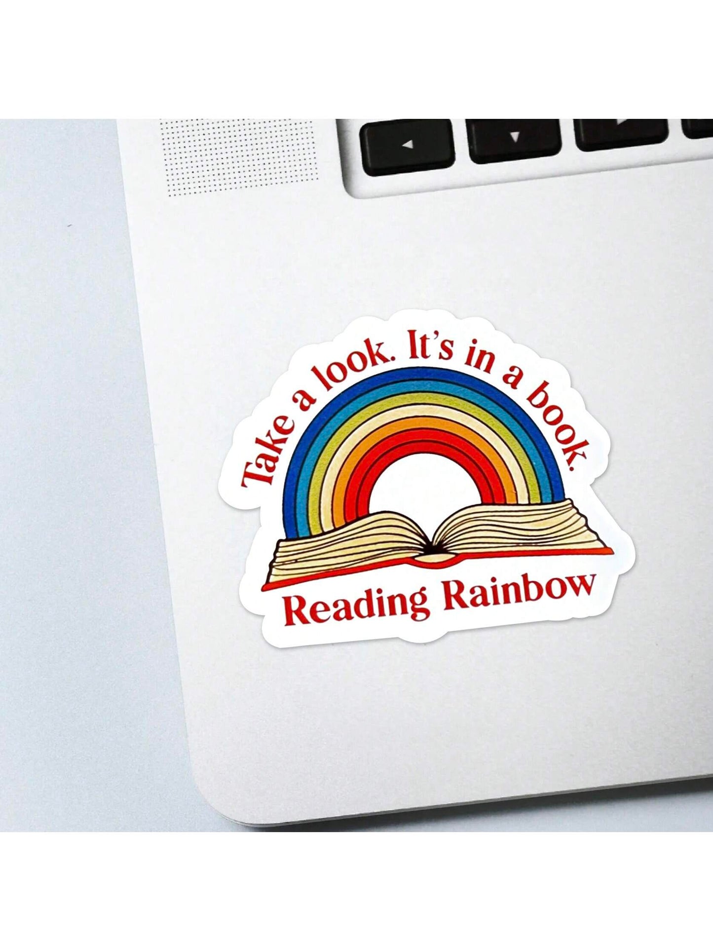 1/2/5pcs Reading Rainbow Sticker| Fun And Quirky Vinyl Decal For Planners, Journals, And Laptops| Cute And Mindful Design For Meditation, Wellness Enthusiasts, And Book Lovers|, Artsy, Positive Aff
