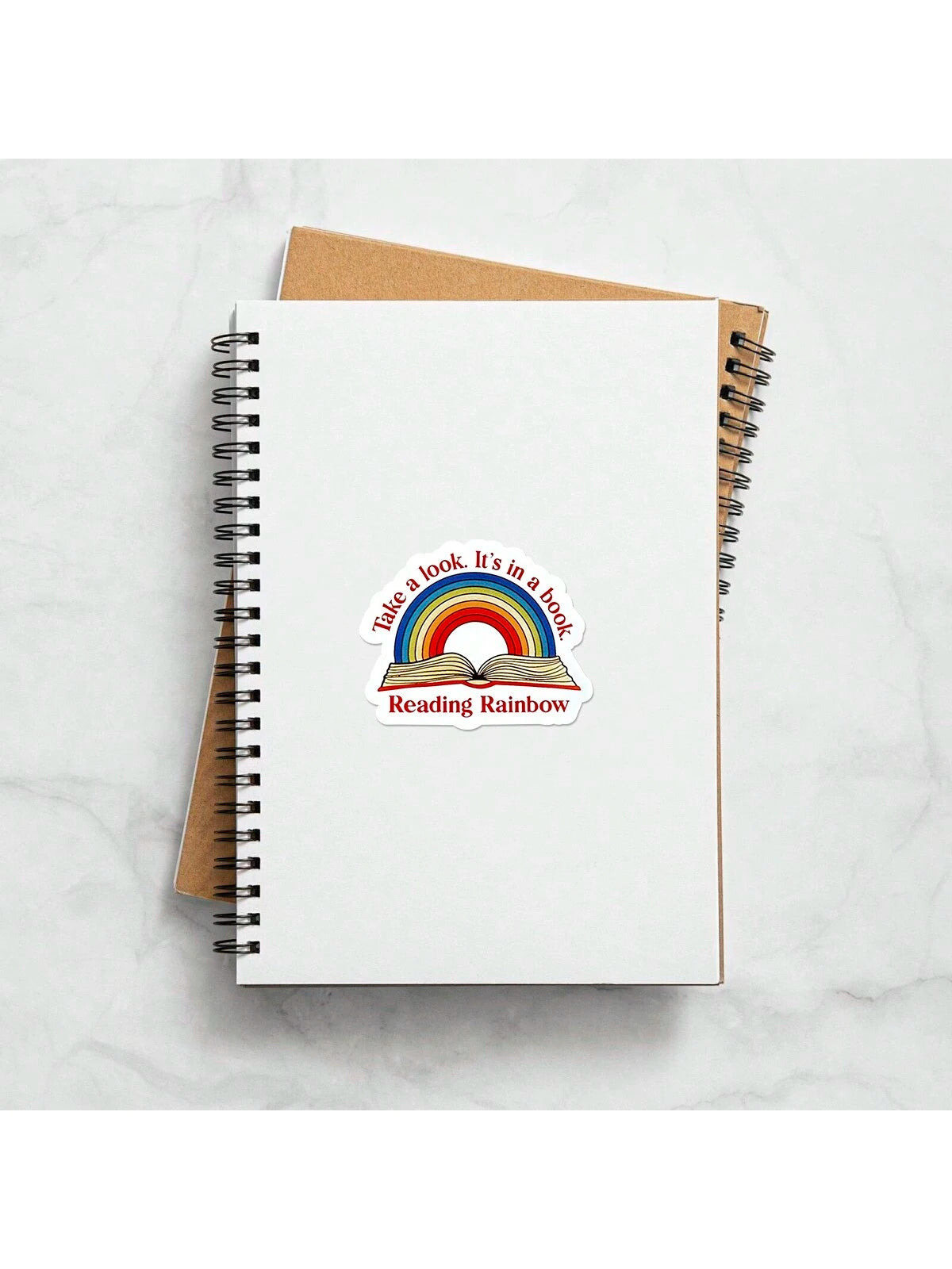 1/2/5pcs Reading Rainbow Sticker| Fun And Quirky Vinyl Decal For Planners, Journals, And Laptops| Cute And Mindful Design For Meditation, Wellness Enthusiasts, And Book Lovers|, Artsy, Positive Aff