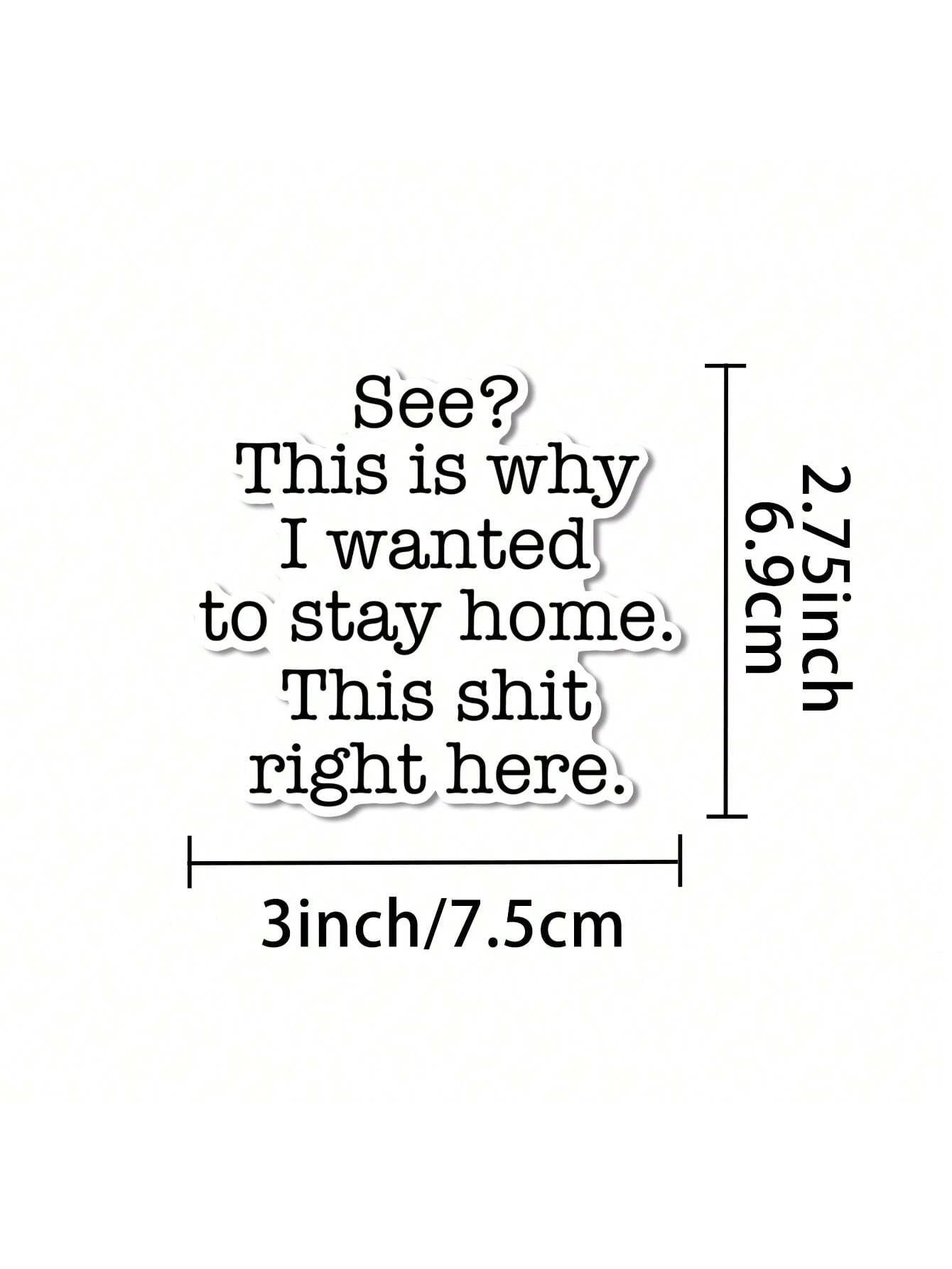 1/2/5pcs See, This Right Here Sticker| Fun And Quirky Vinyl Decal For Planners, Journals, And Laptops| Cute And Mindful Design For Meditation, Wellness Enthusiasts, And Book Lovers| Fashionable, Ar