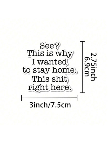 1/2/5pcs See, This Right Here Sticker| Fun And Quirky Vinyl Decal For Planners, Journals, And Laptops| Cute And Mindful Design For Meditation, Wellness Enthusiasts, And Book Lovers| Fashionable, Ar