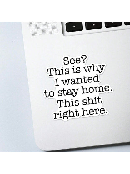 1/2/5pcs See, This Right Here Sticker| Fun And Quirky Vinyl Decal For Planners, Journals, And Laptops| Cute And Mindful Design For Meditation, Wellness Enthusiasts, And Book Lovers| Fashionable, Ar