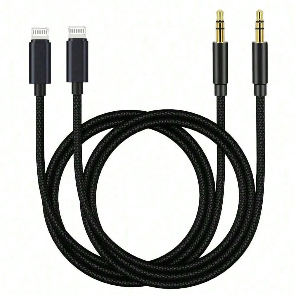 1-2pcs 3.5mm Headphone Audio Aux Cable Adapter Compatible With IPhone 14 Pro Max/14 Pro/14 Plus/14/13/12/11/XS/XR/8/7/6, IPad Series