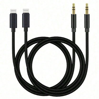1-2pcs 3.5mm Headphone Audio Aux Cable Adapter Compatible With IPhone 14 Pro Max/14 Pro/14 Plus/14/13/12/11/XS/XR/8/7/6, IPad Series