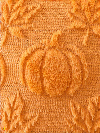 1/2pcs Autumn Pumpkin Maple Leaf Decorative Pillow Covers, 18x18 Inch Soft Faux Fur Jacquard Square Cushion Covers, Suitable For Sofa, Bedroom, Patio, Orange