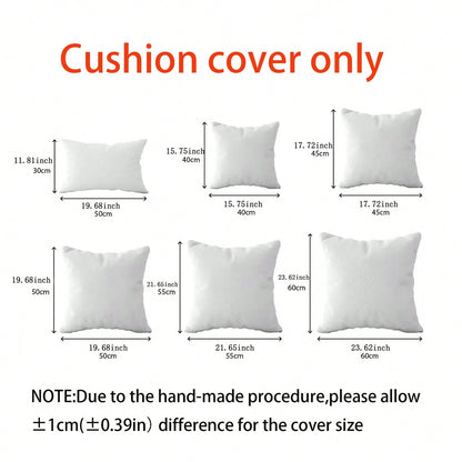 1/2pcs Green & White Velvet Patchwork Gold Leather Striped Throw Pillow Cover, Square Cushion Case, Holiday Home Decor Pillow, Soft & Comfortable Fabric, Modern Decor For Sofa, Bedroom, Dorm
