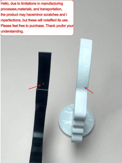 1/2pcs New Fun Desktop Glasses Holder, Unique Curved Design Practical Minimalist Black Glasses Stand, Durable Plastic Material, Suitable For Living Room, Bedroom, Office, Decorative Desktop Or Bedside