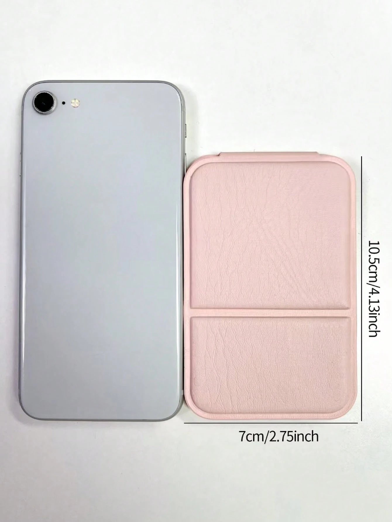 1/2pcs Portable Makeup Mirror, Solid Color PU Leather Foldable Pocket Mirror For Travel, Home Decor And School Supplies