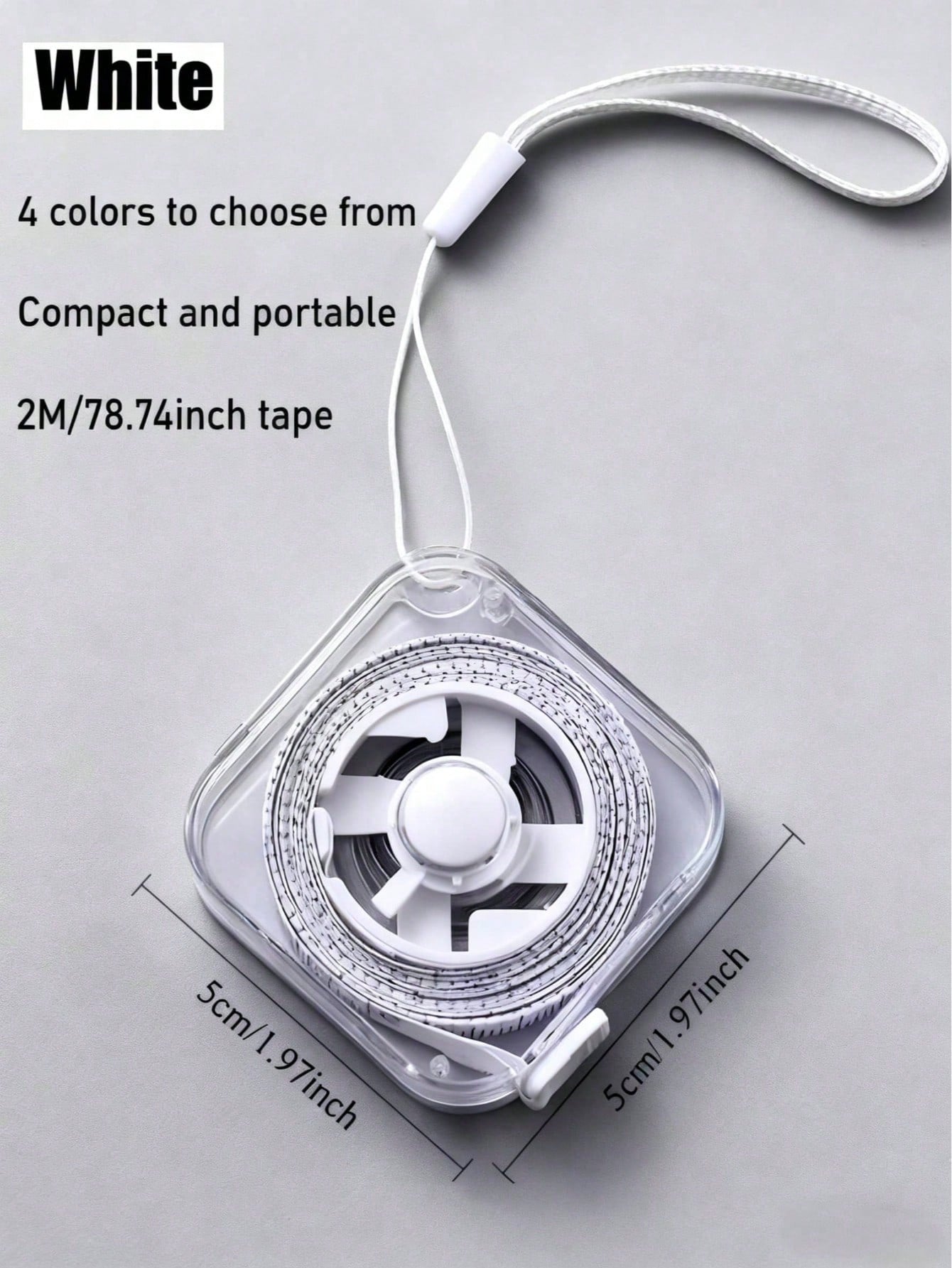 1/2PCS Retractable Flexible Tape Measure With Lanyard And Button, Dual-Sided CM/Inch Scale With Push-Button Lock, Ergonomic Portable Sewing & Body Measuring Tape For Waist, Bust, DIY Crafts (Multi-Co