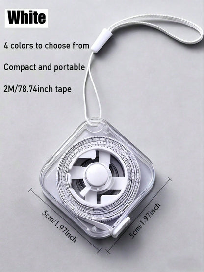1/2PCS Retractable Flexible Tape Measure With Lanyard And Button, Dual-Sided CM/Inch Scale With Push-Button Lock, Ergonomic Portable Sewing & Body Measuring Tape For Waist, Bust, DIY Crafts (Multi-Co