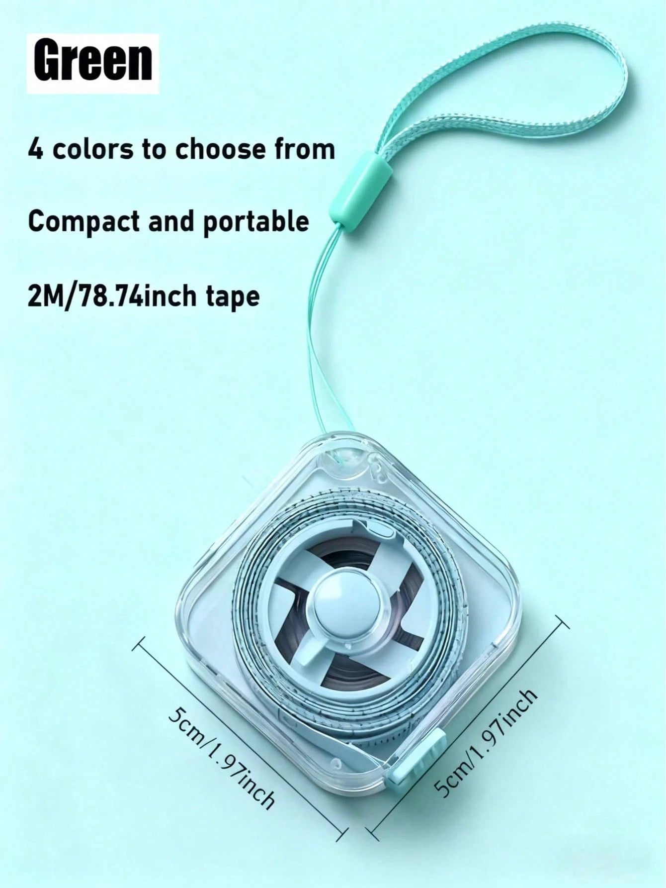 1/2PCS Retractable Flexible Tape Measure With Lanyard And Button, Dual-Sided CM/Inch Scale With Push-Button Lock, Ergonomic Portable Sewing & Body Measuring Tape For Waist, Bust, DIY Crafts (Multi-Co