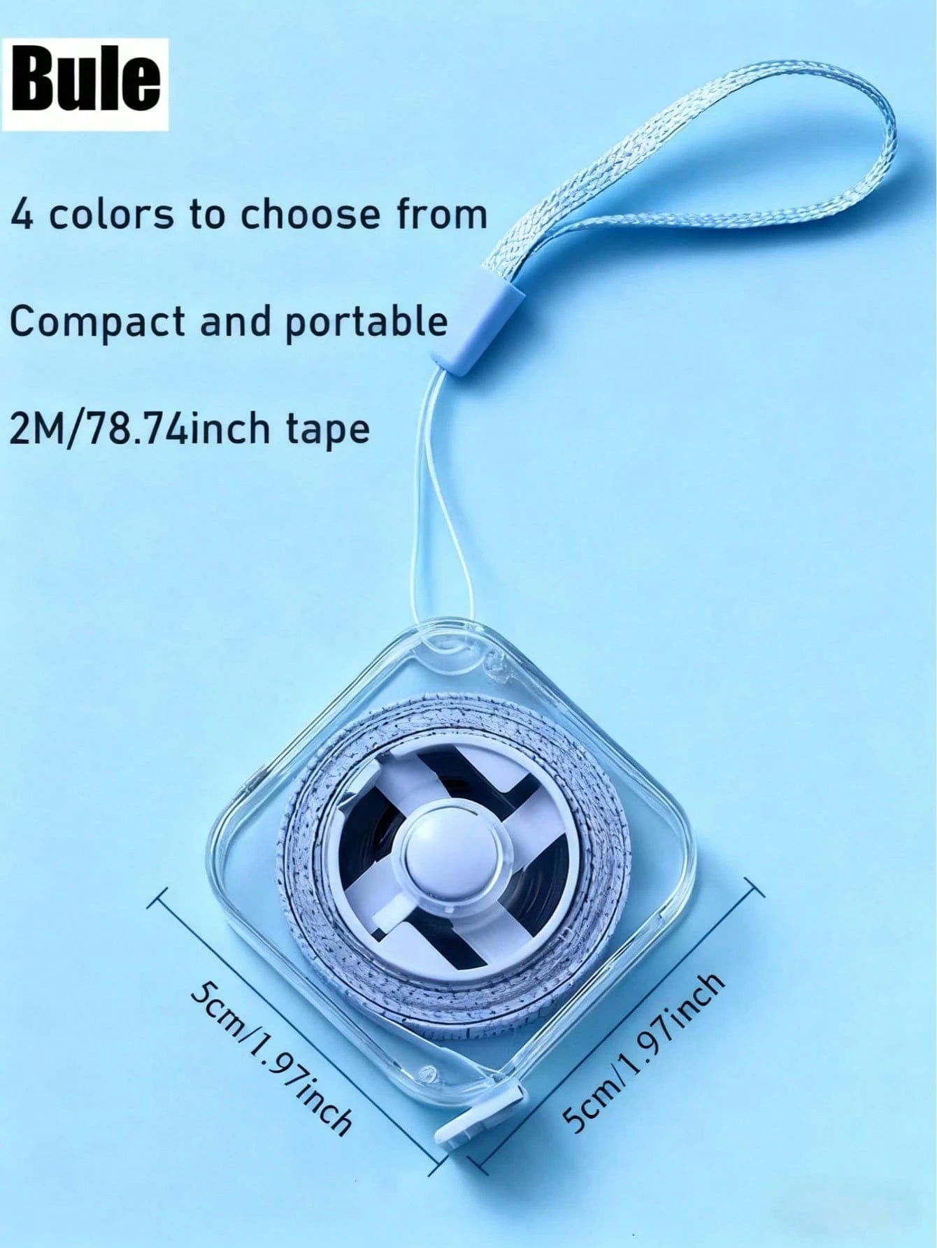1/2PCS Retractable Flexible Tape Measure With Lanyard And Button, Dual-Sided CM/Inch Scale With Push-Button Lock, Ergonomic Portable Sewing & Body Measuring Tape For Waist, Bust, DIY Crafts (Multi-Co