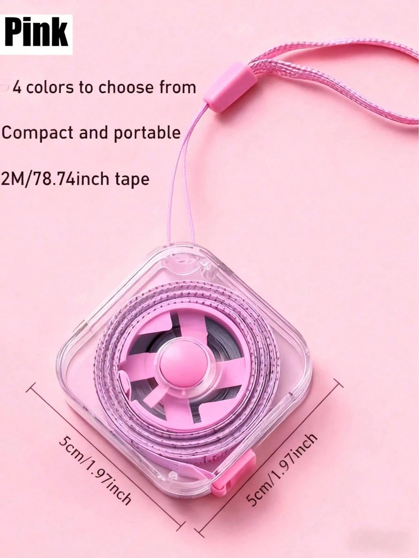 1/2PCS Retractable Flexible Tape Measure With Lanyard And Button, Dual-Sided CM/Inch Scale With Push-Button Lock, Ergonomic Portable Sewing & Body Measuring Tape For Waist, Bust, DIY Crafts (Multi-Co