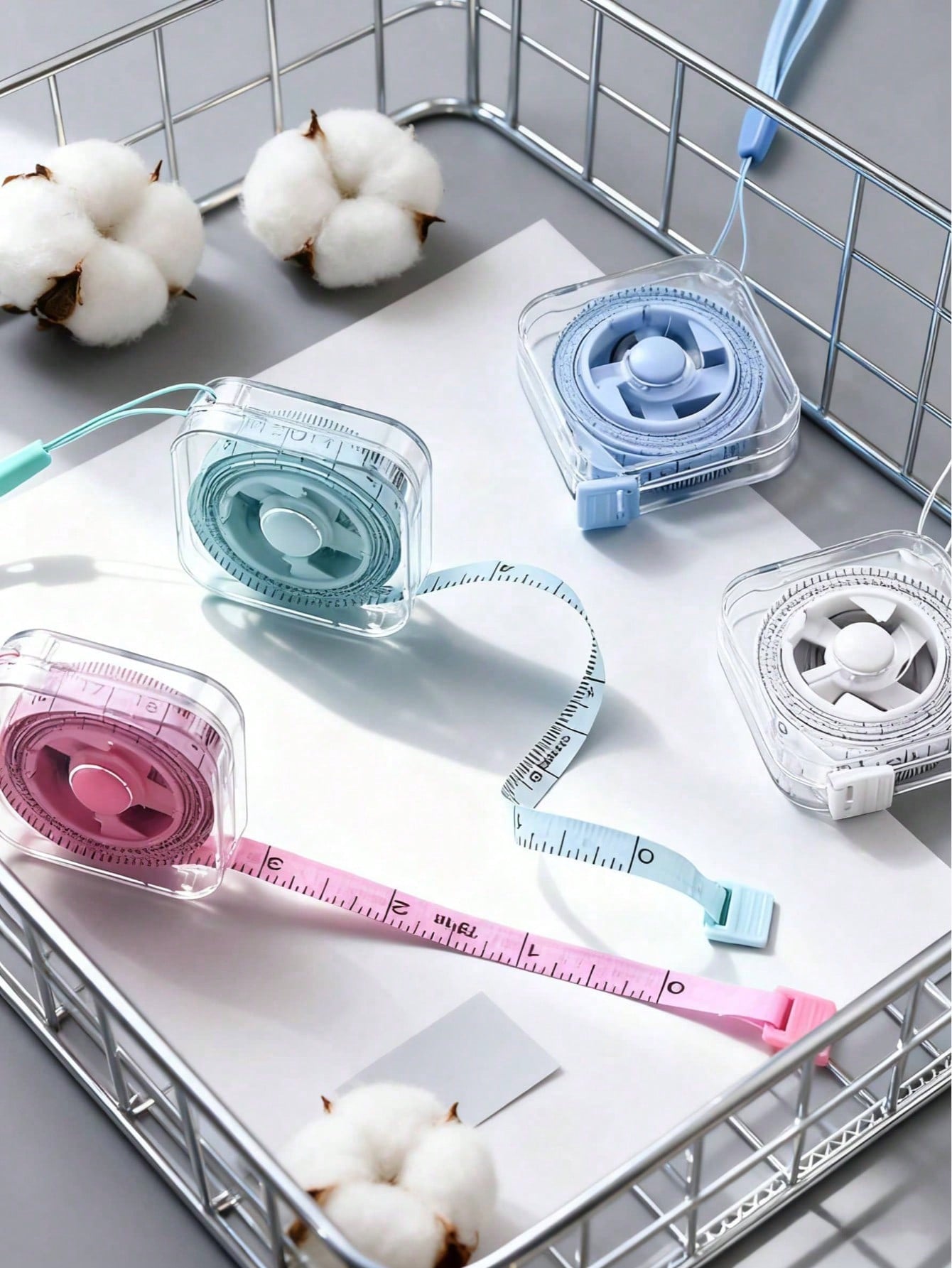 1/2PCS Retractable Flexible Tape Measure With Lanyard And Button, Dual-Sided CM/Inch Scale With Push-Button Lock, Ergonomic Portable Sewing & Body Measuring Tape For Waist, Bust, DIY Crafts (Multi-Co
