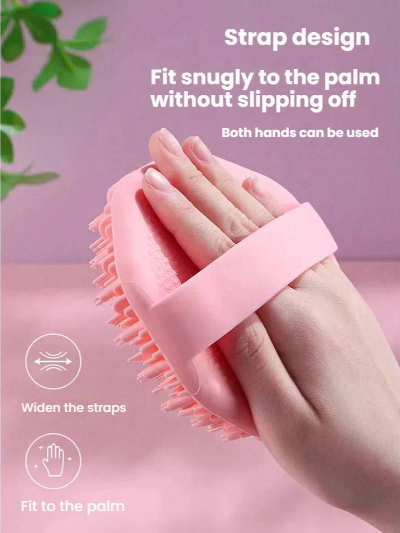 1/2pcs Silicone Bath Brush, Silicone Body Exfoliating Brush, Ergonomic Handle, Soft & Skin-Friendly, Suitable For Sensitive Skin, Effective Shower Callus Removal, Battery-Free, Portable For Home & Tra