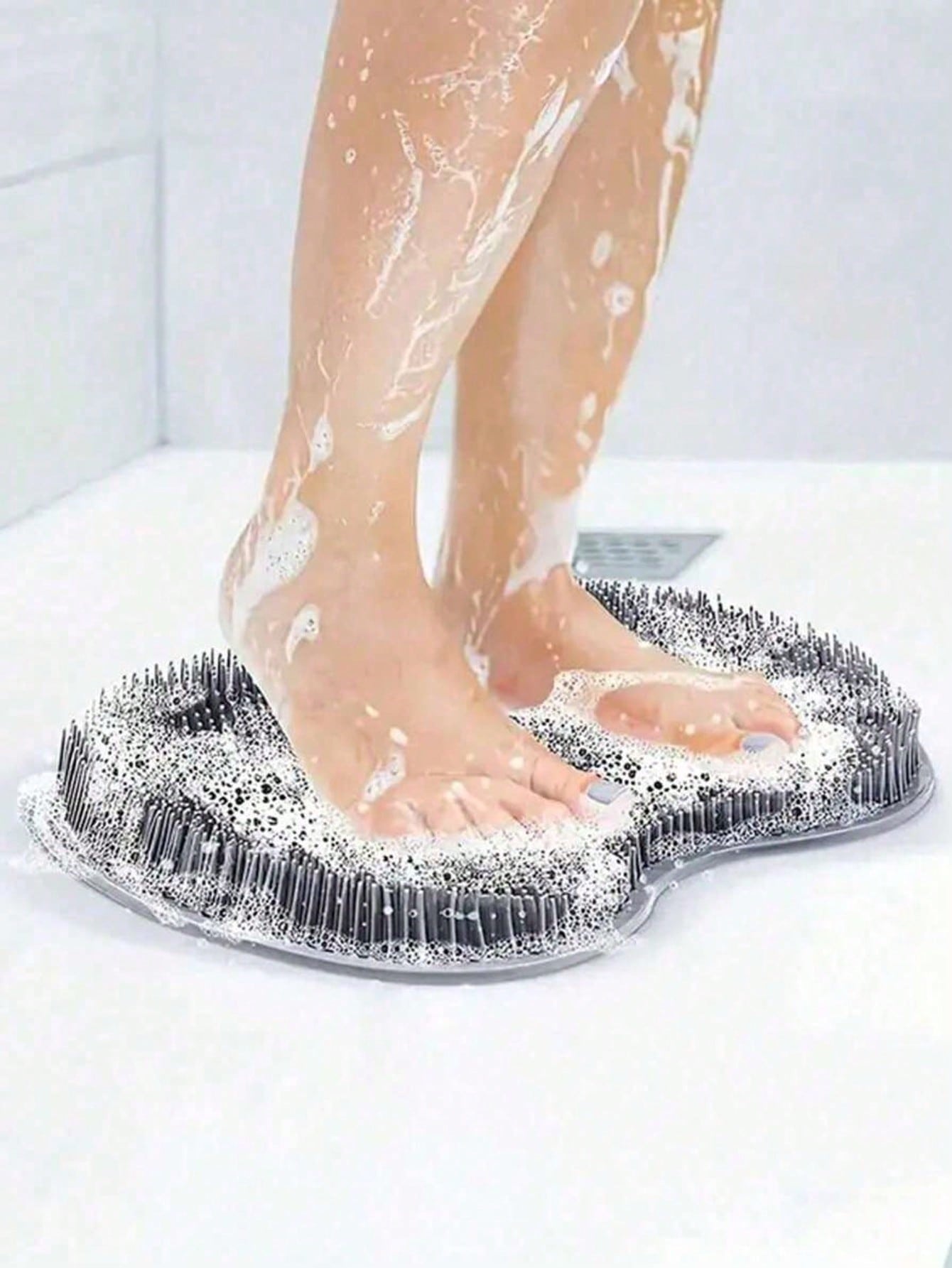 1/3/5pcs Foot Scrubber Mat Shower Scrub Pad Foot Massage Mat Bathroom Washing Pad Bathroom Foot Scrubber Shower Back With Cups For Women Men Mom Holiday Essentials School Supplies Bathroom Decor And A