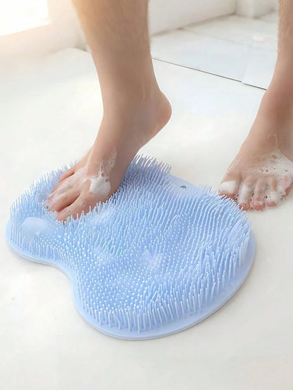 1/3/5pcs Foot Scrubber Mat Shower Scrub Pad Foot Massage Mat Bathroom Washing Pad Bathroom Foot Scrubber Shower Back With Cups For Women Men Mom Holiday Essentials School Supplies Bathroom Decor And A