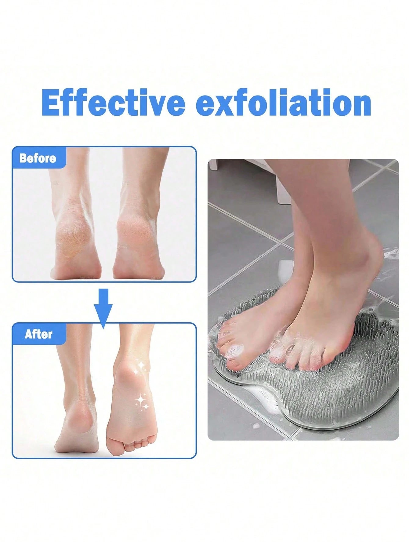 1/3/5pcs Foot Scrubber Mat Shower Scrub Pad Foot Massage Mat Bathroom Washing Pad Bathroom Foot Scrubber Shower Back With Cups For Women Men Mom Holiday Essentials School Supplies Bathroom Decor And A