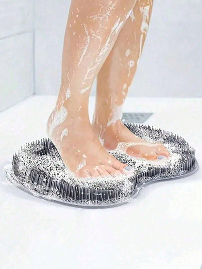 1/3/5pcs Foot Scrubber Mat Shower Scrub Pad Foot Massage Mat Bathroom Washing Pad Bathroom Foot Scrubber Shower Back With Cups For Women Men Mom Holiday Essentials School Supplies Bathroom Decor And A