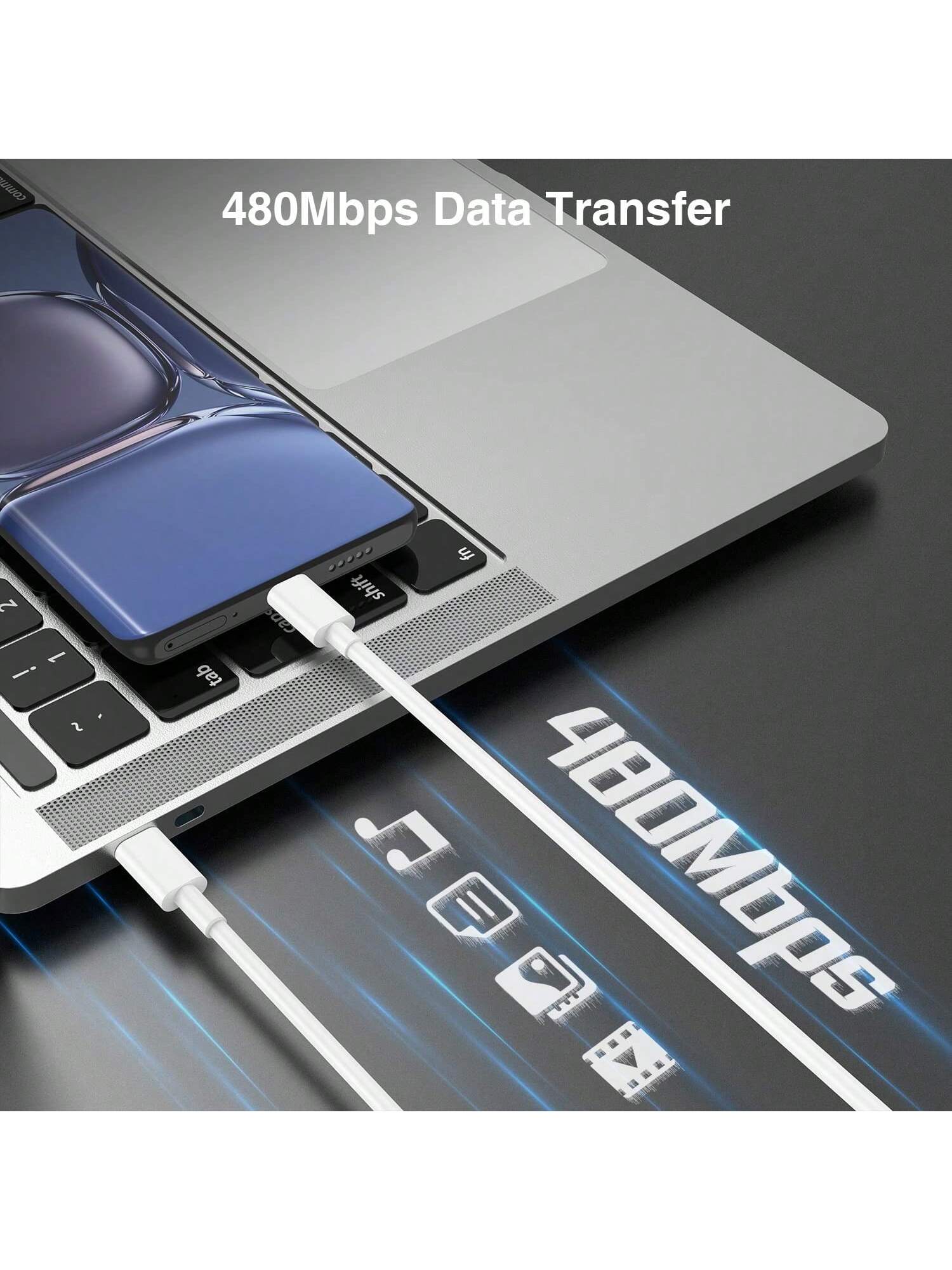 1/3/5pcs PD 60W Fast Charging 3.3ft/100cm High-Efficiency Data Transfer Fast Charging Cable Compatible With IPhone 16 Series, 17 Pro Max/17 Pro/17 Plus/17/16/15, S25/S24/S23/S22/S21/S20 Ultra Plus, Se