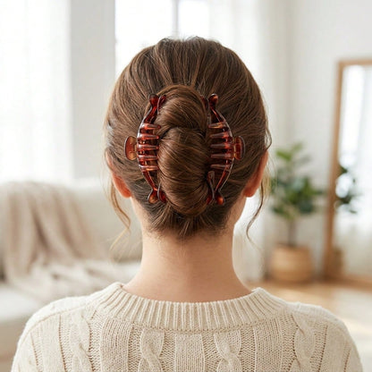 1/3 Pack Non-Slip Banana Hair Clips, Can Be Used As Vertical Hair Clips Or Ponytail Hair Ties, Ideal Gift For Women's Coming-Of-Age Ceremony, Exquisite Fashion Design, Perfect For Art, Wedding And Hom