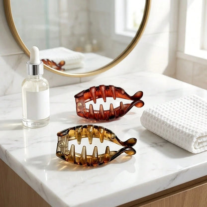 1/3 Pack Non-Slip Banana Hair Clips, Can Be Used As Vertical Hair Clips Or Ponytail Hair Ties, Ideal Gift For Women's Coming-Of-Age Ceremony, Exquisite Fashion Design, Perfect For Art, Wedding And Hom