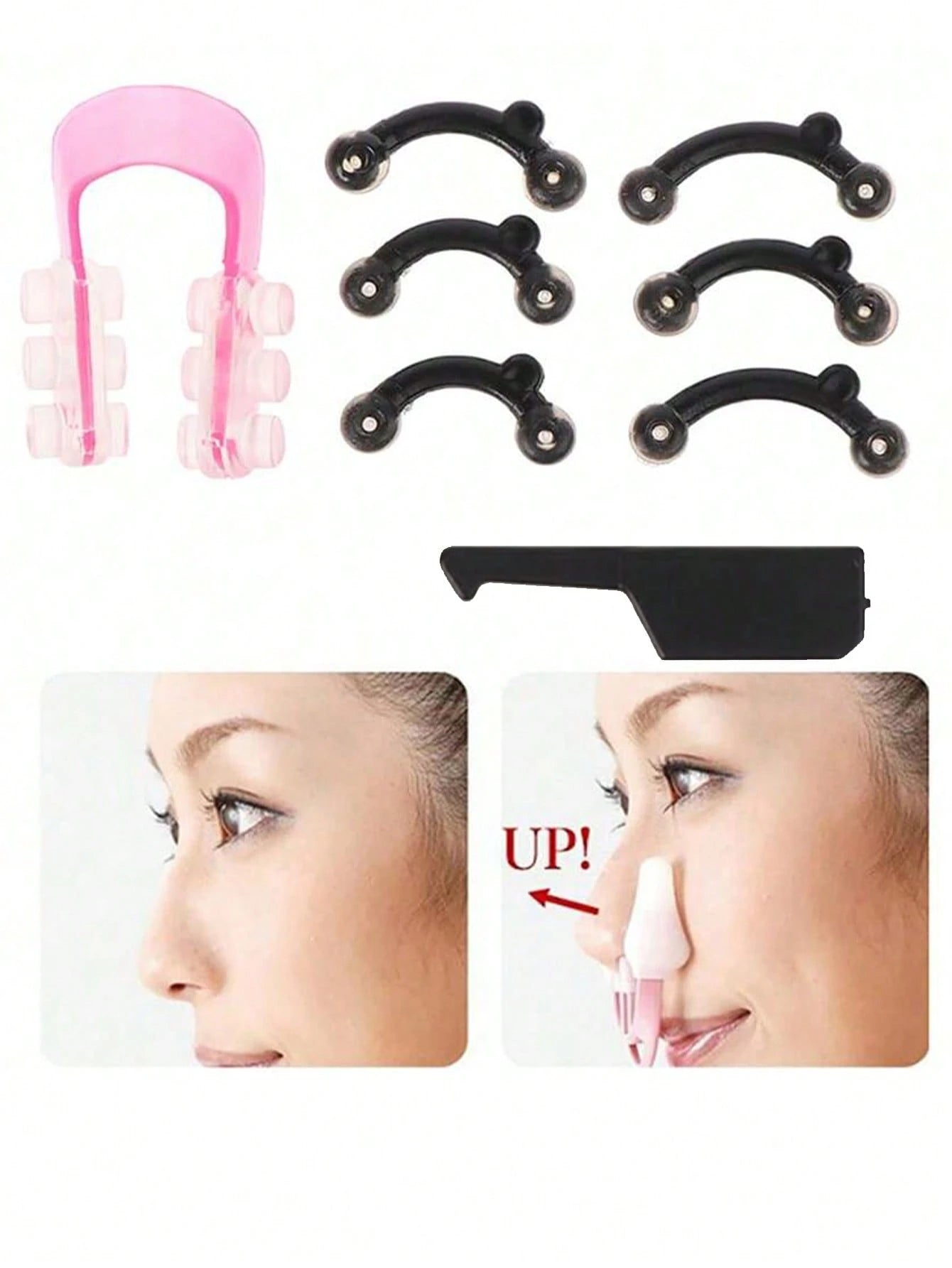1/3 Sets Nose Lift Shaping Device: Invisible, Painless Nose Clip- Facial Training Corrector