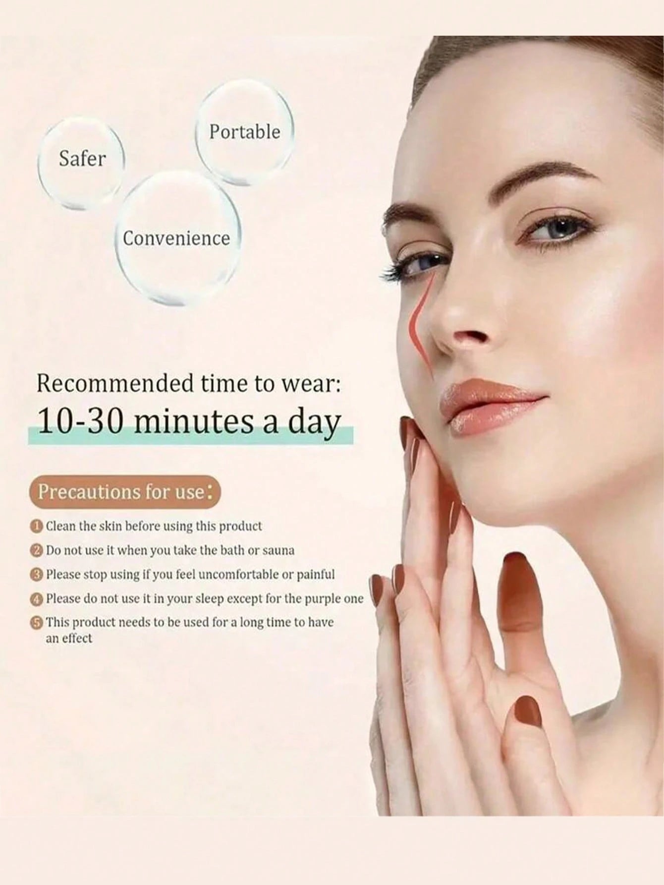 1/3 Sets Nose Lift Shaping Device: Invisible, Painless Nose Clip- Facial Training Corrector