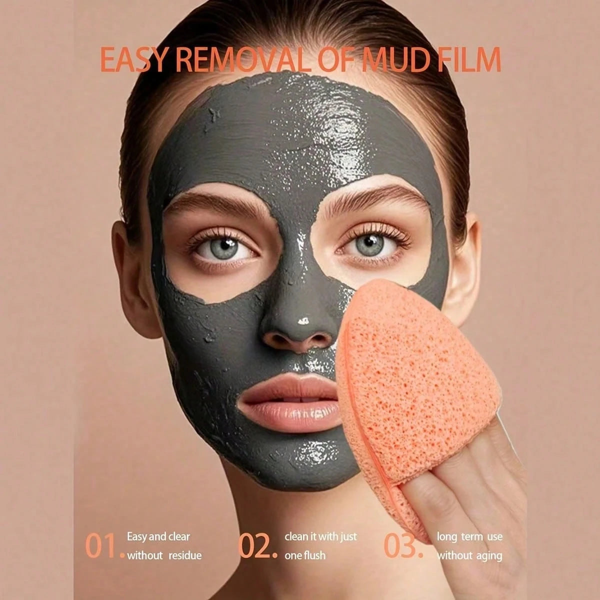 1/4/8Pcs Deep Cleansing And Exfoliating Facial Sponge, Random Color And Shape, Reusable, Removes Blackheads And Deep-Seated Dirt That Can Cause Acne, Suitable For Beauty And Skincare