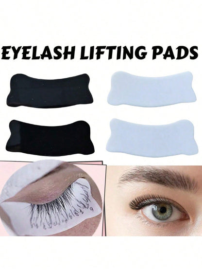 1 Pair/2 Pieces, New Reusable Self-Adhesive Silicone Eye Pads, Suitable For Eyelash Extension, Eyelash Tinting, Eyelash Lift, Silicone Eyelash Pads, Eyelash Extension Pads, Eyelash Pads, Eyelash Exten