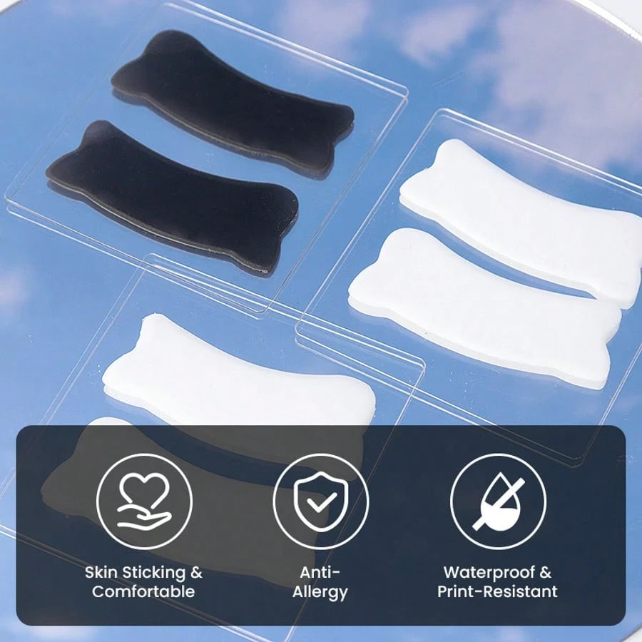 1 Pair/2 Pieces, New Reusable Self-Adhesive Silicone Eye Pads, Suitable For Eyelash Extension, Eyelash Tinting, Eyelash Lift, Silicone Eyelash Pads, Eyelash Extension Pads, Eyelash Pads, Eyelash Exten