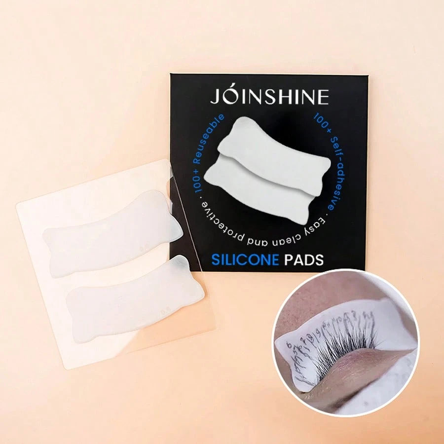 1 Pair/2 Pieces, New Reusable Self-Adhesive Silicone Eye Pads, Suitable For Eyelash Extension, Eyelash Tinting, Eyelash Lift, Silicone Eyelash Pads, Eyelash Extension Pads, Eyelash Pads, Eyelash Exten