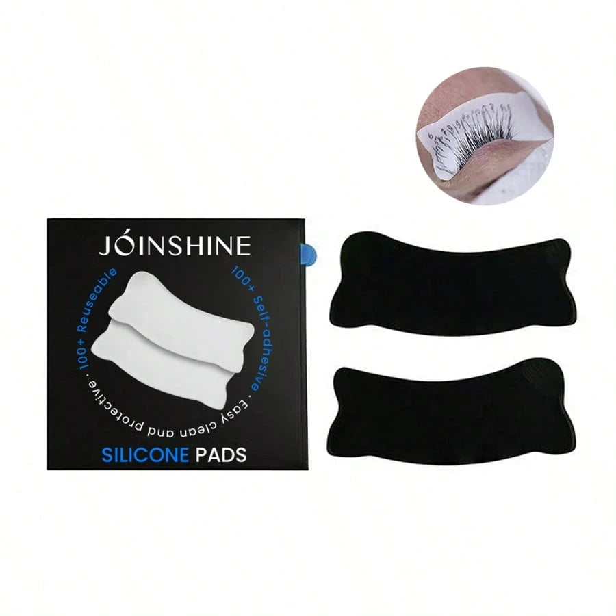 1 Pair/2 Pieces, New Reusable Self-Adhesive Silicone Eye Pads, Suitable For Eyelash Extension, Eyelash Tinting, Eyelash Lift, Silicone Eyelash Pads, Eyelash Extension Pads, Eyelash Pads, Eyelash Exten
