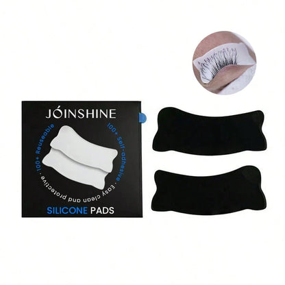 1 Pair/2 Pieces, New Reusable Self-Adhesive Silicone Eye Pads, Suitable For Eyelash Extension, Eyelash Tinting, Eyelash Lift, Silicone Eyelash Pads, Eyelash Extension Pads, Eyelash Pads, Eyelash Exten