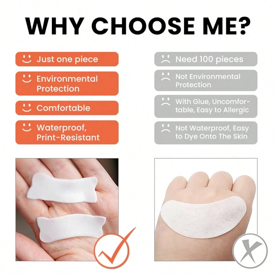 1 Pair/2 Pieces, New Reusable Self-Adhesive Silicone Eye Pads, Suitable For Eyelash Extension, Eyelash Tinting, Eyelash Lift, Silicone Eyelash Pads, Eyelash Extension Pads, Eyelash Pads, Eyelash Exten