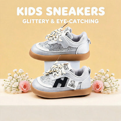 1 Pair Baby Sports Shoes, Spring/Autumn Fashion New Kids White Sneakers, Soft Sole Anti-Slip Boys Casual Board Shoes, Breathable Infant Shoes, Soft Upper Breathable Sports Shoes, Suitable For Boys And